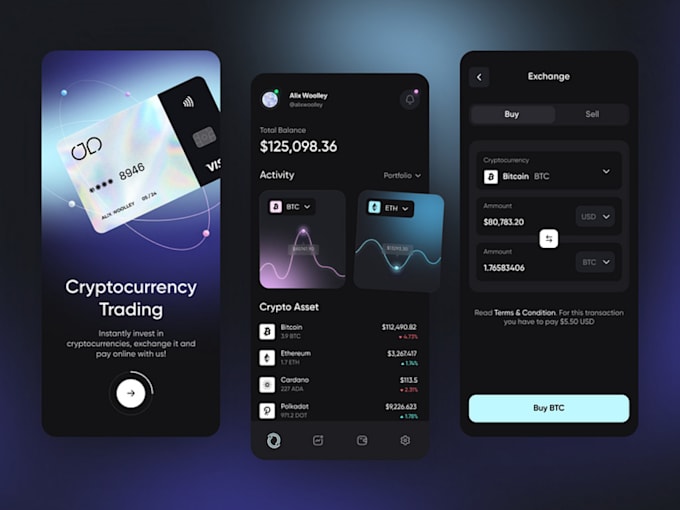 Gig Preview - Develop trading website, trading app, crypto exchange, crypto trading app