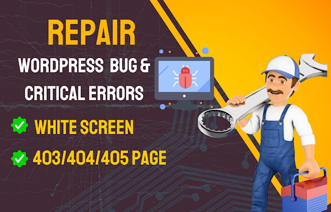 Gig Preview - Specialize in fixing all types of wordpress bugs, and resolving elementor error