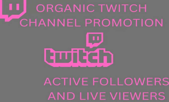 Bestseller - promote your twitch channel to get organic followers and live viewers