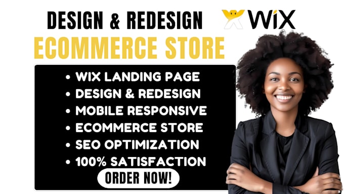 Gig Preview - Wix website design, wix website redesign, wix studio website, wix landing page