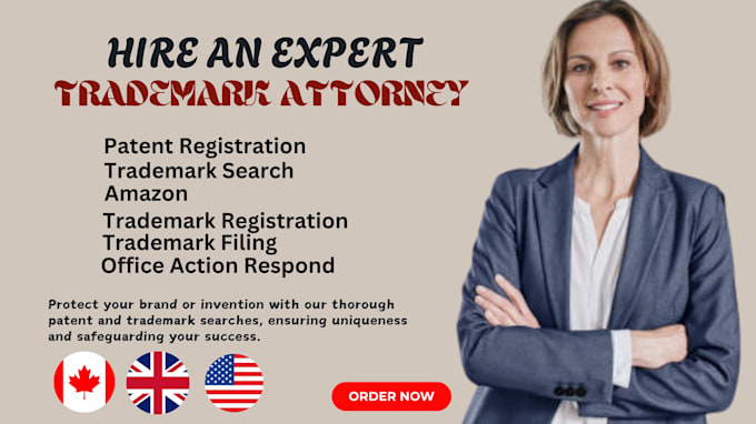 Gig Preview - Be your US licensed trademark attorney for your patent brand registration