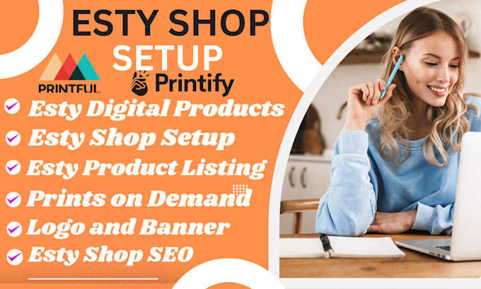 Gig Preview - Esty seo esty shop setup esty digital product esty listing