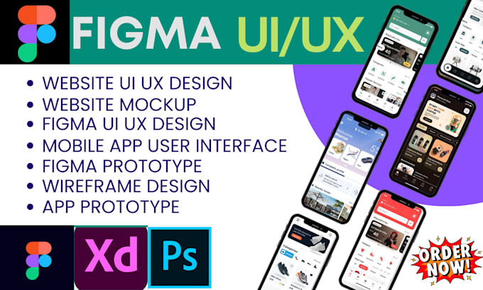 Bestseller - design website UI UX, mockups, figma UI UX, app ui UX, prototype, wireframe