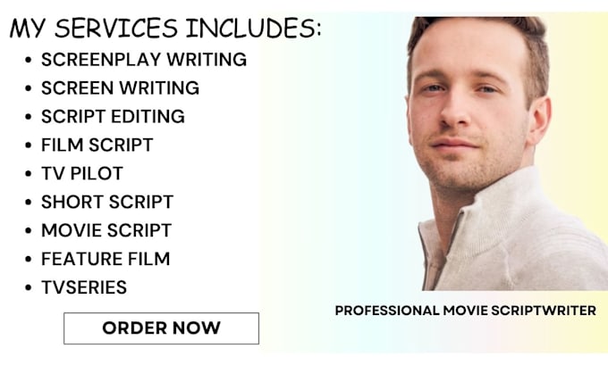 Bestseller - write your movie script, tv series, screenplay, scriptwriting , youtube script