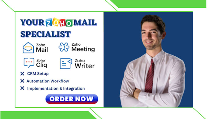 Bestseller - setup zoho mail zoho cliq zoho meeting zoho writer from zoho mail suite