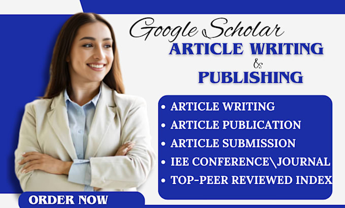 Gig Preview - Write, publish your article on ieee, springer, google scholar journal, scopus