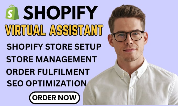 Gig Preview - Be shopify virtual assistant shopify ecommerce store manager boost shopify sales