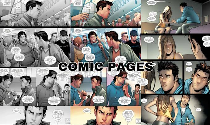 Gig Preview - Be your comic artist for comic book nsfw graphics novel comic page storyboard