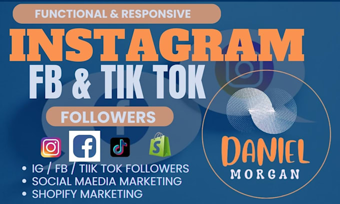 Gig Preview - Grow instagram followers promote facebook account organic tiktok monetization dm