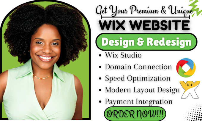 Gig Preview - Develop wix studio website, wix design, wix landing page, wix expert, wix seo