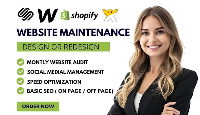 Bestseller - provide website maintenance do wordpress website maintenance wix squarespace