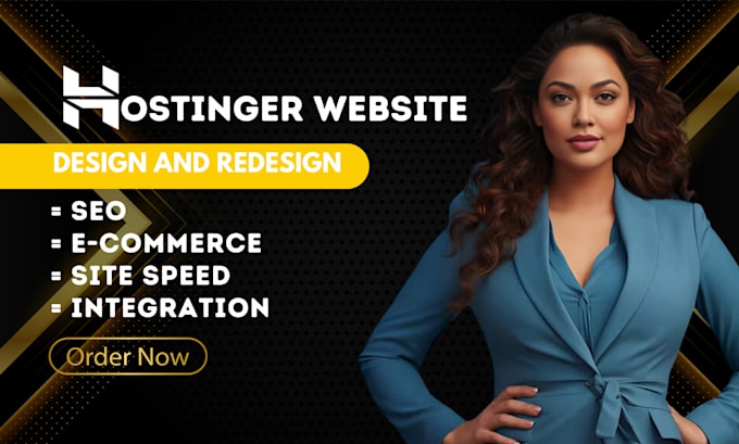 Gig Preview - Hostinger website design hostinger website redesign hostinger website design