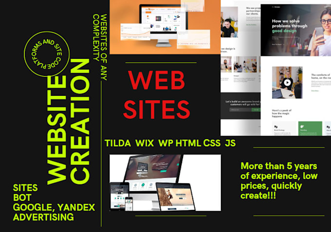 Gig Preview - Create a costum website with tilda