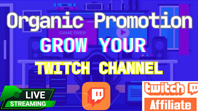 Gig Preview - Do twitch promotion, twitch viewers, channel promotion, live viewers, twitch