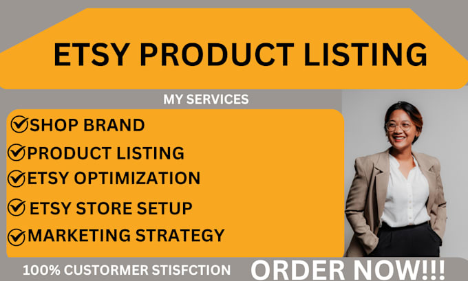 Gig Preview - Create high converting etsy product listings to boost your sales