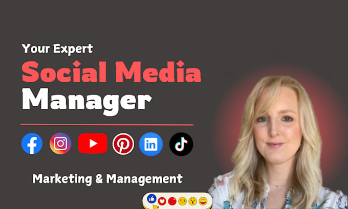 Gig Preview - Be your social media marketing manager and content creator