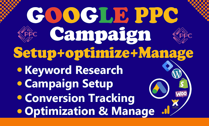 Gig Preview - Setup, optimize google ads, adwords PPC campaign