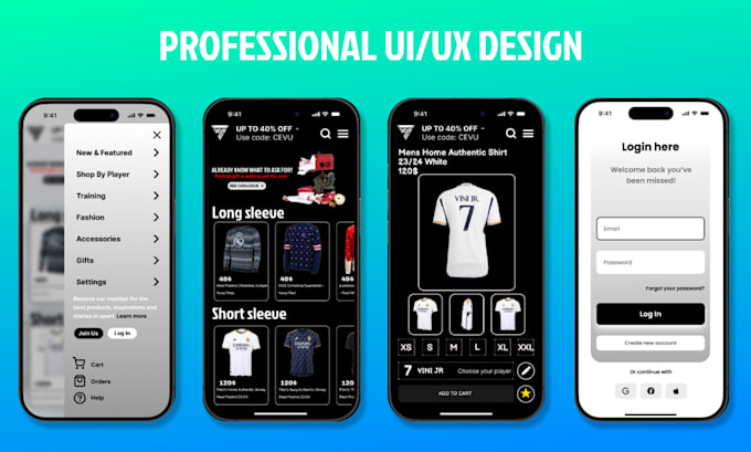 Gig Preview - Design mobile app UI UX