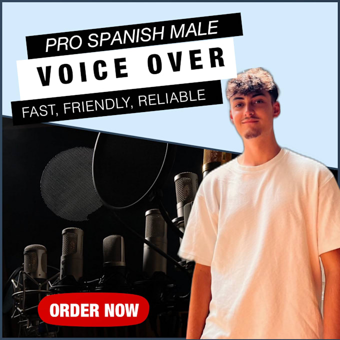 Gig Preview - Record a professional spanish male voice over