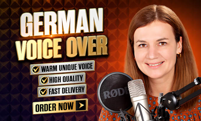 Bestseller - record a female german voice over in a warm voice