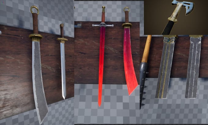 Gig Preview - Model interactive roblox sword and script interactive melee weapons