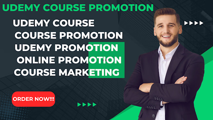 Gig Preview - Promote online udemy course udemy marketing udemy promotion