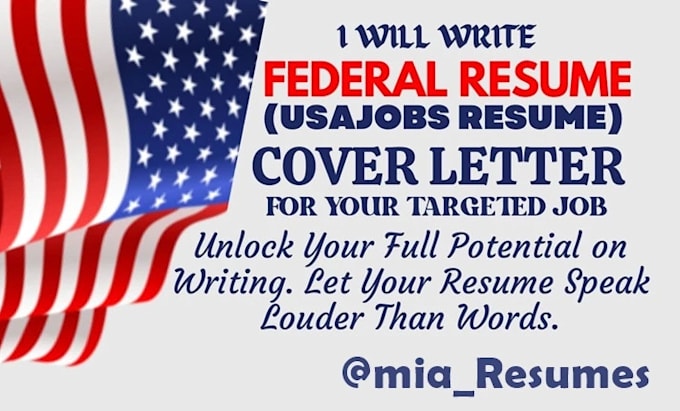 Gig Preview - Write and design your federal resume for USA job and US government applications