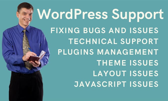 Gig Preview - Fix wordpress website bugs, errors, remove malware, provide support and help