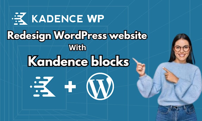 Gig Preview - Redesign wordpress website with kandence kandence blocks