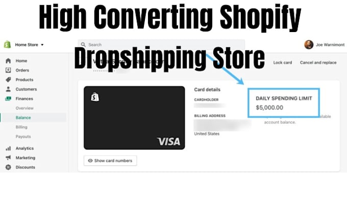 Gig Preview - Setup automated dropshipping shopify store website