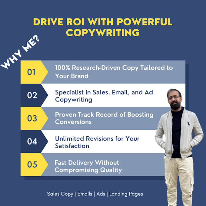 Gig Preview - Write high converting sales copy, email copy, and ad copy