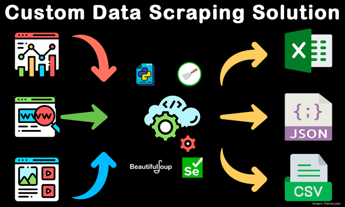 Gig Preview - Develop custom professional data scraping solution for you