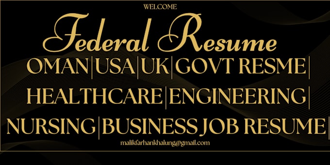 Gig Preview - Write executive ats resume or cv for federal,healthcare,cl,USA,UK