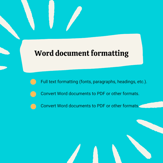 Gig Preview - Format your word documents professionally