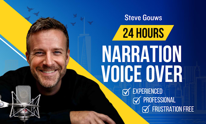 Gig Preview - Narrate a male voiceover for your documentary explainer corporate video