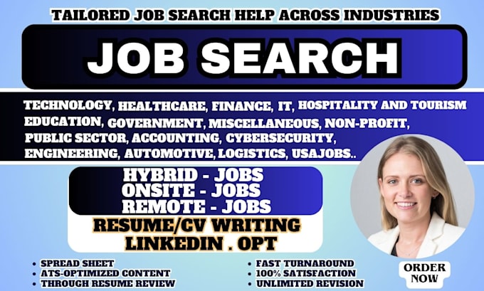 Gig Preview - Apply for jobs, job application, job search job hunt job app by reverse recruit