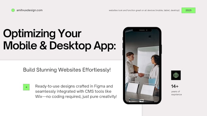 Gig Preview - Do responsive web design ready to use in figma and wix platform