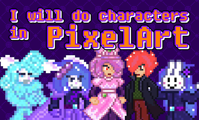 Gig Preview - Do characters in pixelart