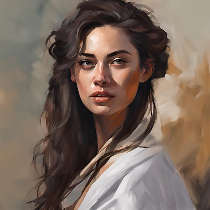 Gig Preview - Paint digital oil portraits