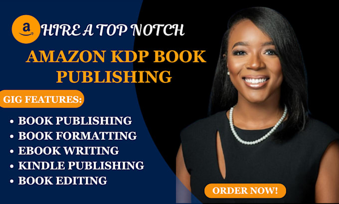 Gig Preview - Publish book on amazon kindle kdp, book formatting, amazon kdp book publishing