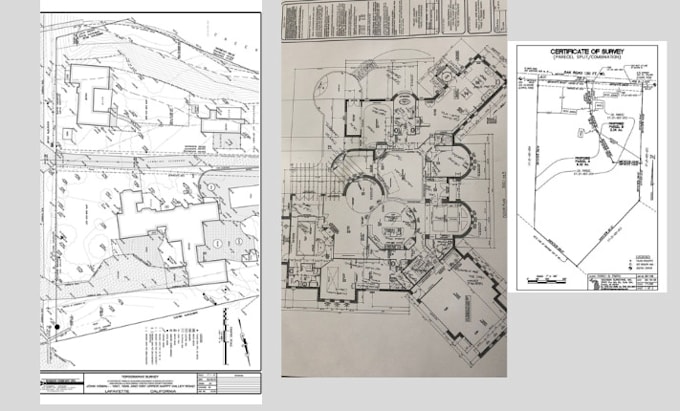 Gig Preview - Do land survey drawing using autocad