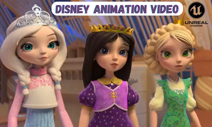 Gig Preview - 3d disney pixar animation video, 3d cartoon music video, disney character