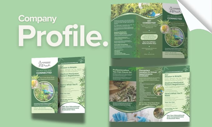 Gig Preview - Do company profile brochure design bifold business proposal