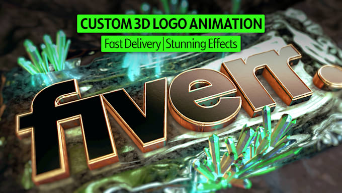 Gig Preview - Create custom 3d logo animation with sound effects