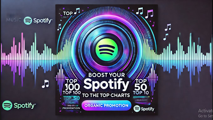 Gig Preview - Uplift your spotify music song to top 100 in spotify chart