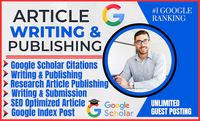 Gig Preview - Write and publish research article on highlyrank google scholar journal citation