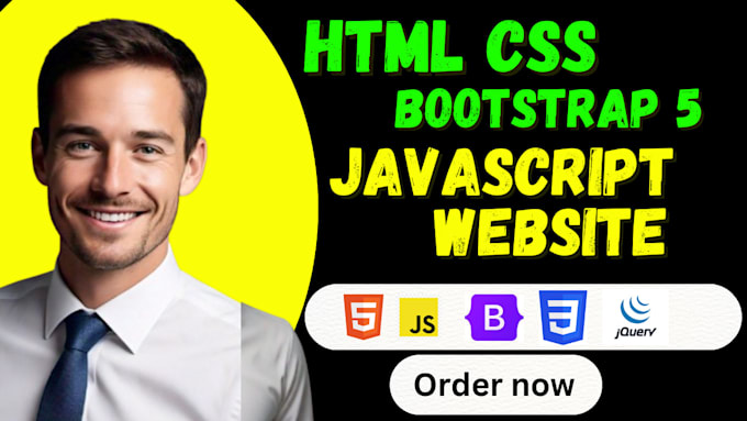 Gig Preview - Create responsive front end website with html css and bootstrap