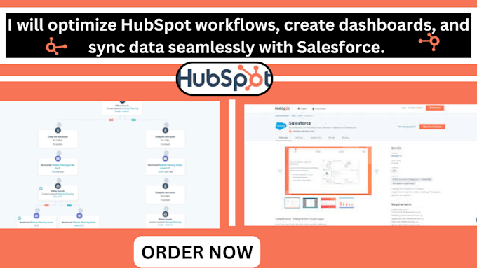 Gig Preview - Optimize, integrate, and automate your hubspot and salesforce CRM workflow