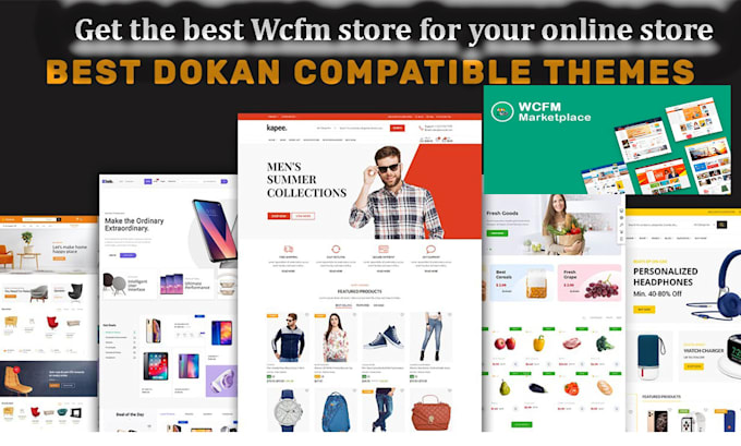 Gig Preview - Wcfm store, pro ecommerce online store, dokan multi vendor woocommerce