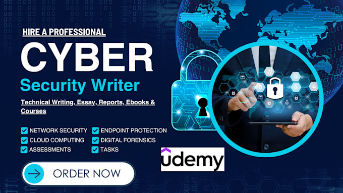 Gig Preview - Write cybersecurity, digital forensics course, technical writing, report, essays